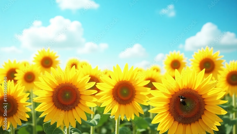 Obraz premium Close-up of a Sunflower in Full Bloom with Detailed Petals and Seeds