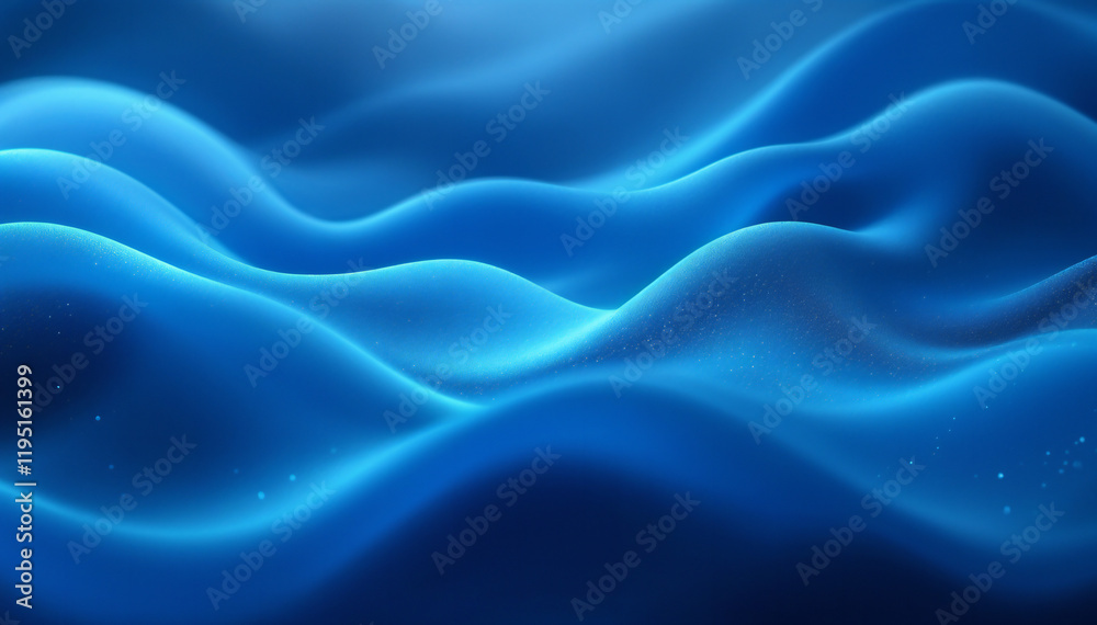Obraz premium Abstract blue wave texture, capturing the dynamic flow and elegant curves of the sea. The deep blue hue evokes a sense of calmness and sophistication.