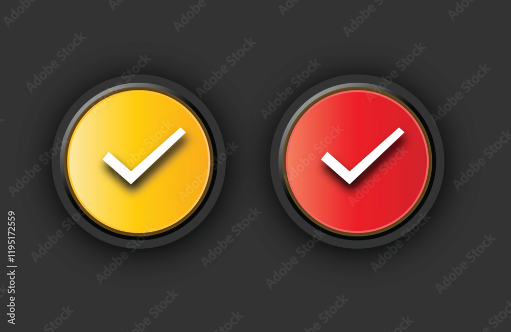 Check Mark Icon Set Vector Design, Check Mark Buttons for Interface and Design Check Mark Icon Set Vector Design, Check Mark Buttons for Interface and Design