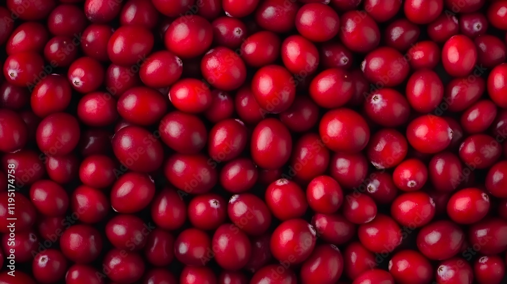 Vibrant Crimson Cranberries - Bountiful Autumn Harvest Vibrant Crimson Cranberries - Bountiful Autumn Harvest