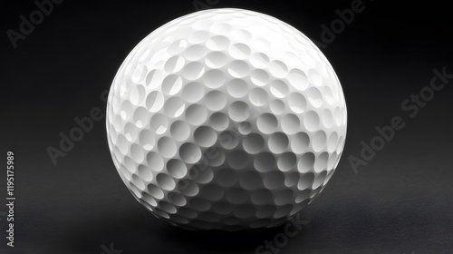 A Close Up View Of A White Golf Ball photo