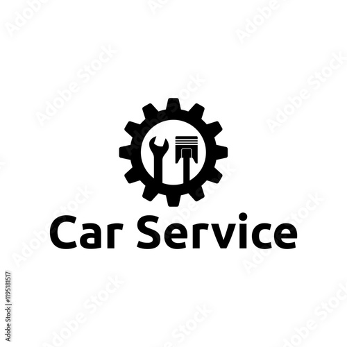 Auto parts logo design. Automotive parts, automobile repairing car, vector design and illustration