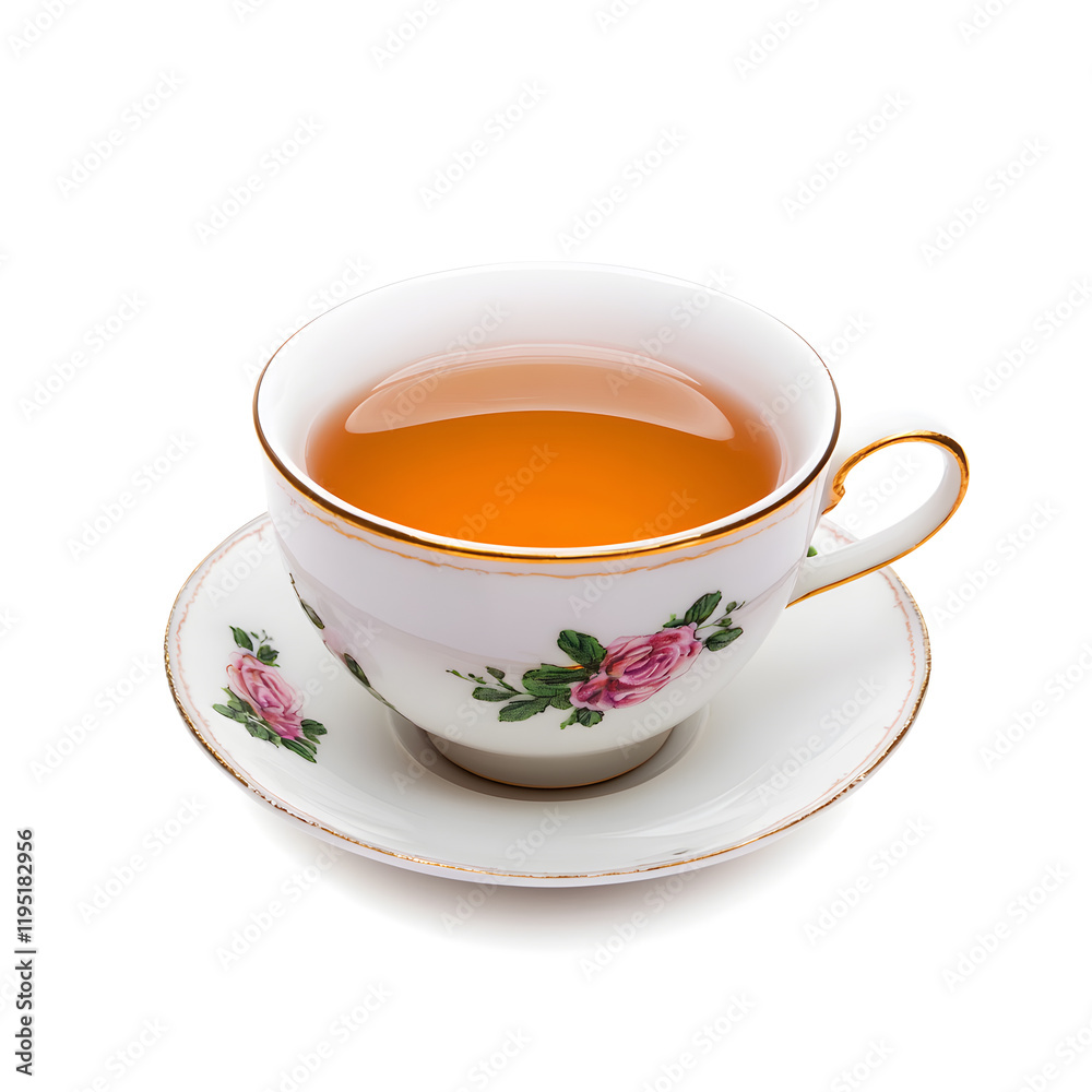 Cup of black tea isolated on white background Cup of black tea isolated on white background