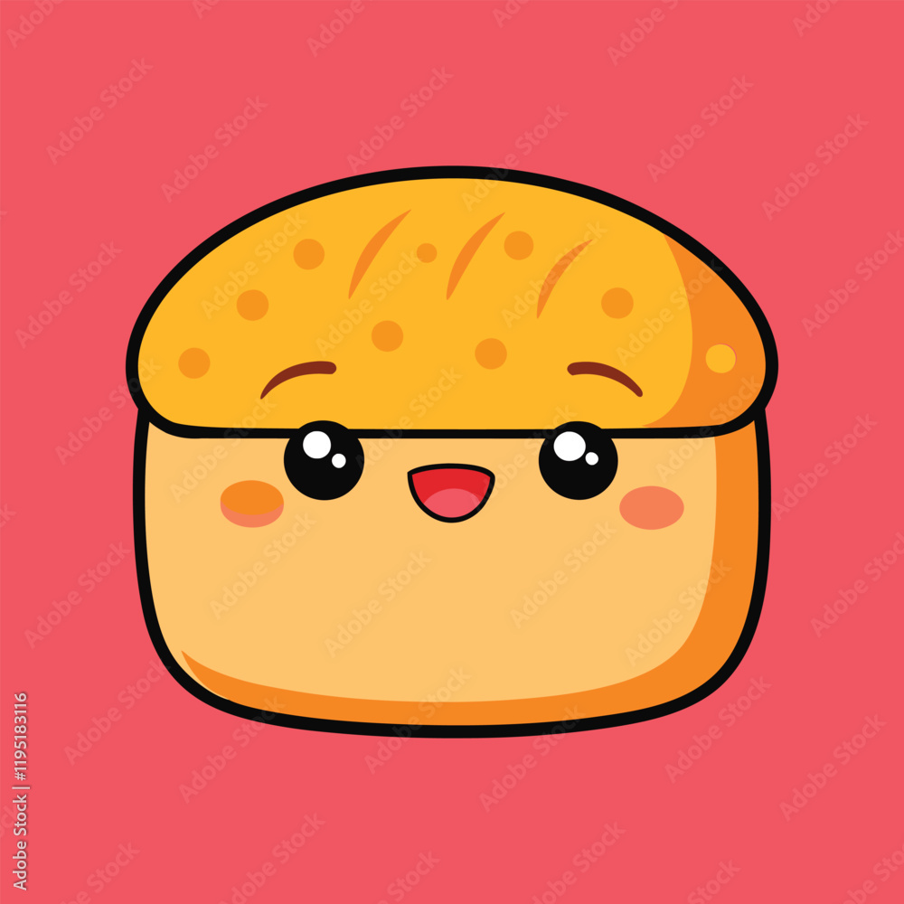 Cartoon Food Icon vector illustration, Kawaii Cartoon Food clipart Design Cartoon Food Icon vector illustration, Kawaii Cartoon Food clipart Design