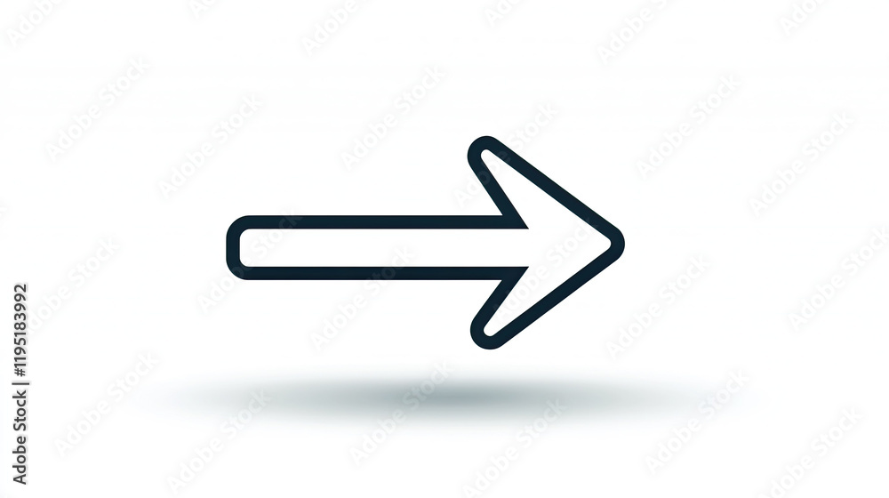 Simple arrow icon pointing right, symbolizing direction Simple arrow icon pointing right, symbolizing direction