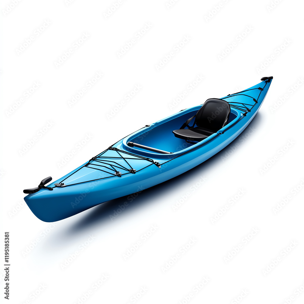 A vibrant blue kayak resting on a smooth surface, inviting adventure and exploration on the water's edge. A vibrant blue kayak resting on a smooth surface, inviting adventure and exploration on the water's edge.