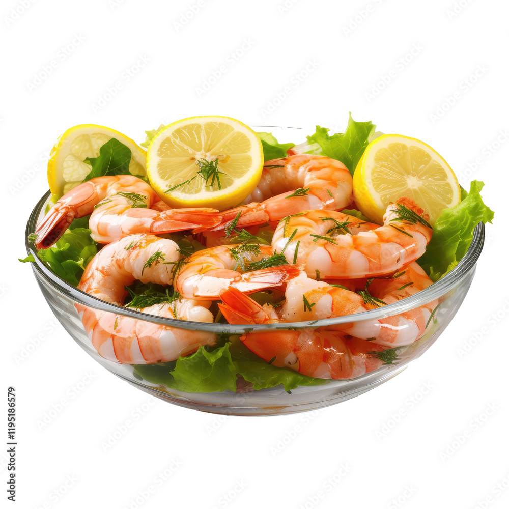 shrimps with salad shrimps with salad
