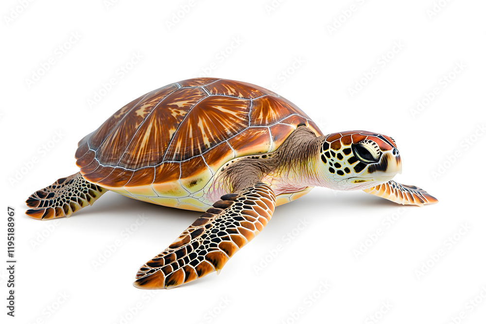 Fototapeta premium Turtle isolated on white background