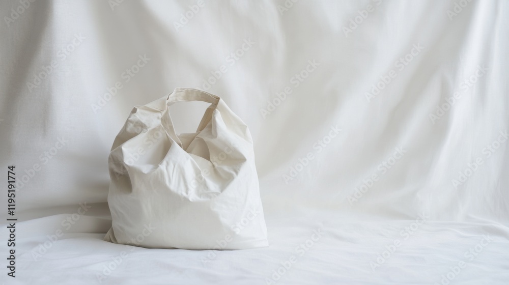 Bag on white background. Generative AI Bag on white background. Generative AI