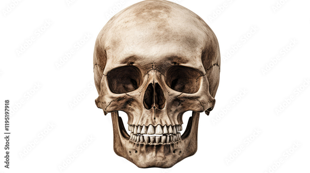skull on white skull on white