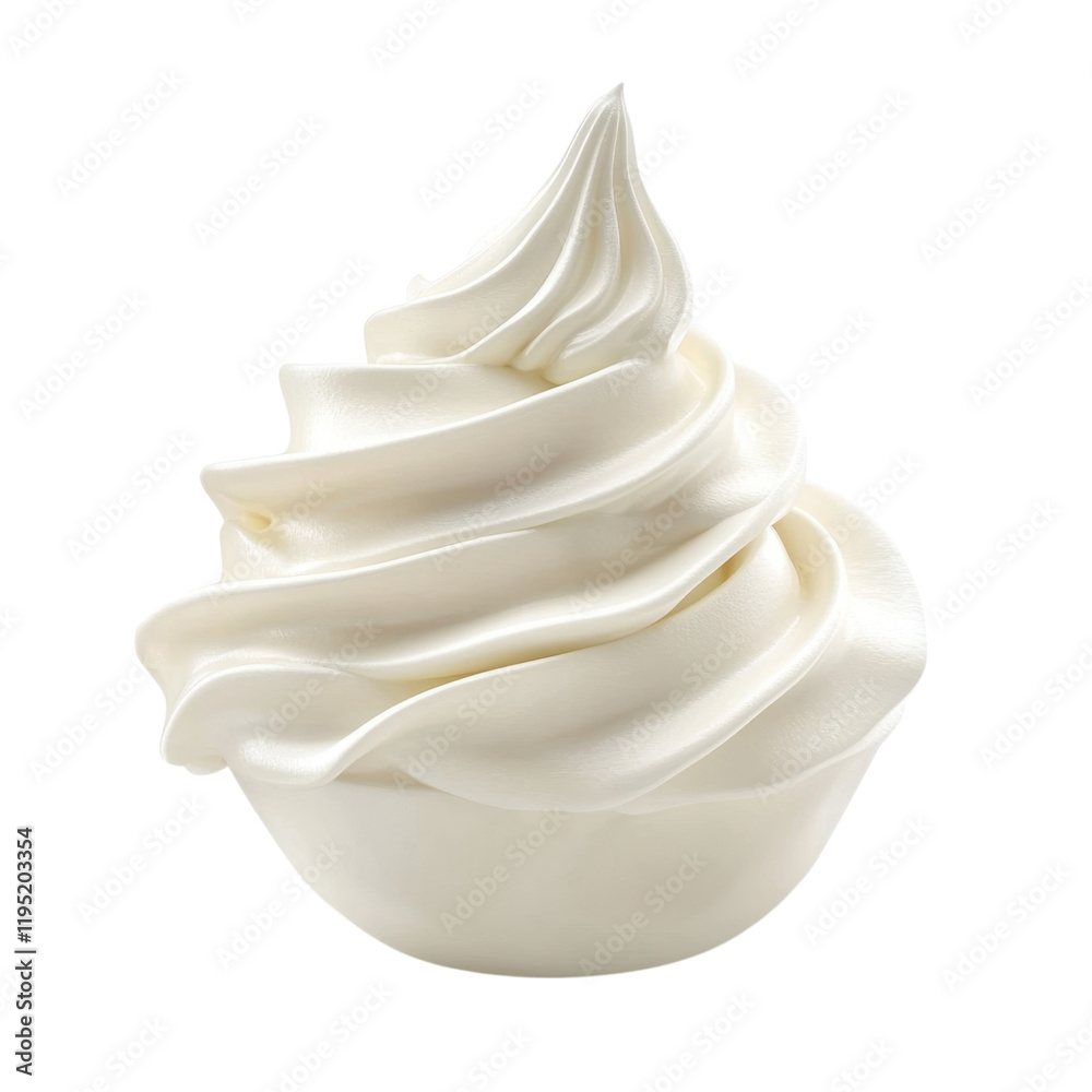 Creamy Swirl of Delicious Frozen Yogurt Delight: A Close-Up Image of a Perfectly Served Dessert Creamy Swirl of Delicious Frozen Yogurt Delight: A Close-Up Image of a Perfectly Served Dessert