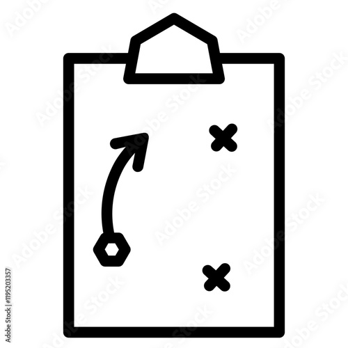 Time Plan Schedule Line Icon