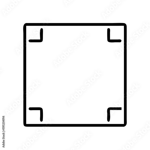 Free Download blank game tile icon, blank game tile line art - simple line art of blank game tile, perfect for blank game tile logos and icons and themed design  - GFXLoad