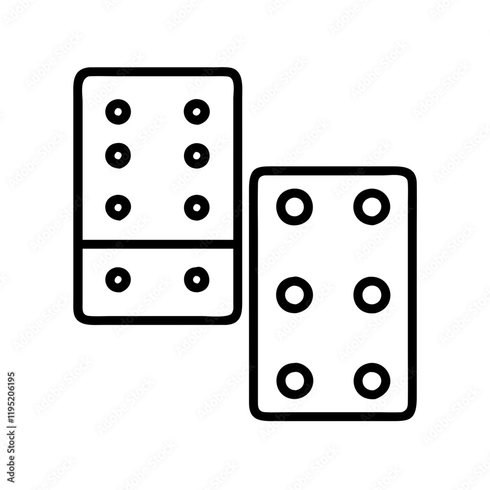 dominoes icon, dominoes line art - simple line art of dominoes, perfect for dominoes logos and icons and themed design dominoes icon, dominoes line art - simple line art of dominoes, perfect for dominoes logos and icons and themed design