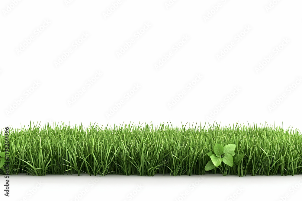 3D Lush Green Grass Border 3D Lush Green Grass Border