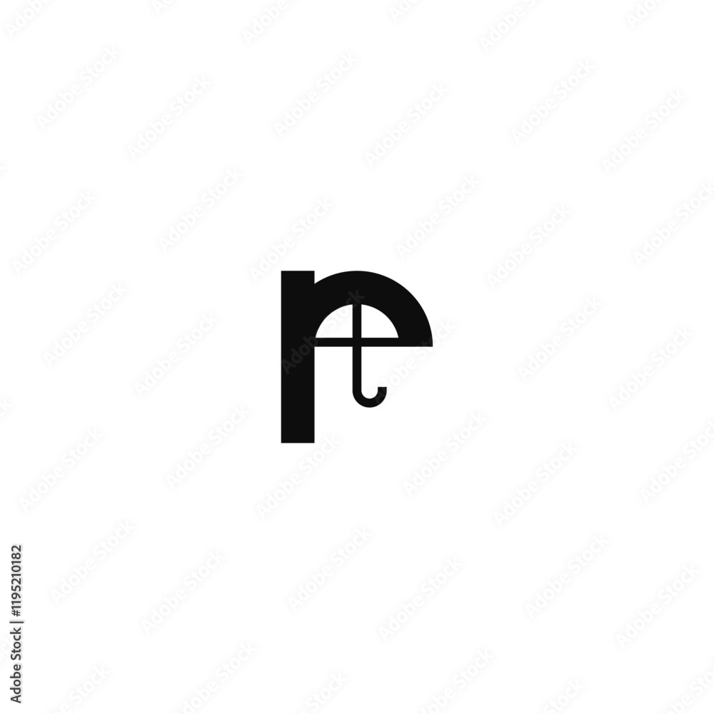 r letter umbrella company logo. r letter umbrella company logo.