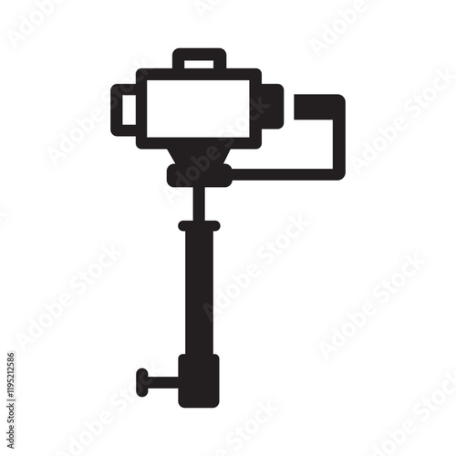 Vector illustration of a camera slider or gimbal stand