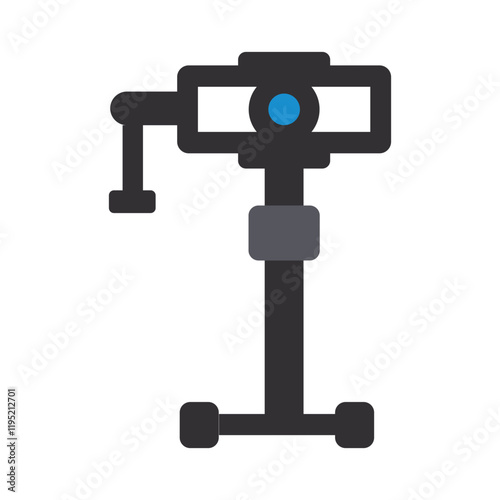Vector illustration of a camera slider or gimbal stand