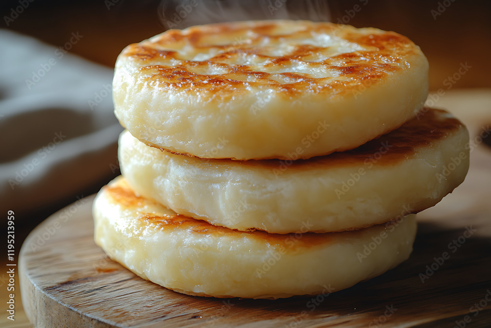Warm, freshly baked pastry with a golden crust that emits gentle steam, creating a cozy and inviting atmosphere. Warm, freshly baked pastry with a golden crust that emits gentle steam, creating a cozy and inviting atmosphere.