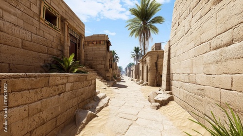 Ancient Desert City Street