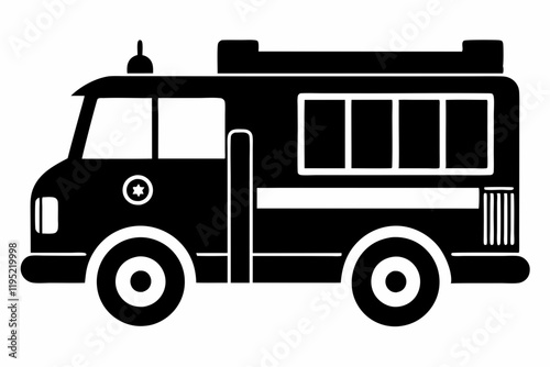 Emergency Fire Truck Vector Art