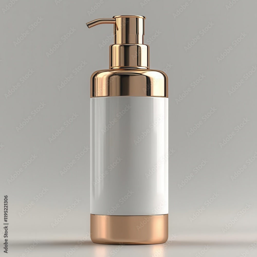 Obraz premium Matte White Lotion Bottle Mockup