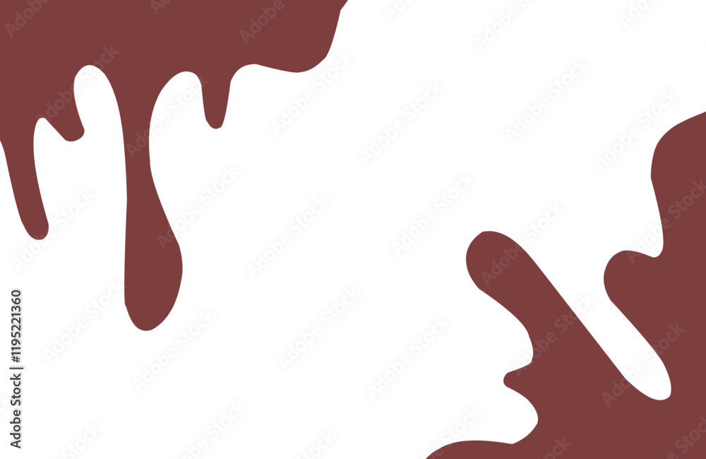 Melted chocolate isolated. Decoration background. Melted chocolate isolated. Decoration background.