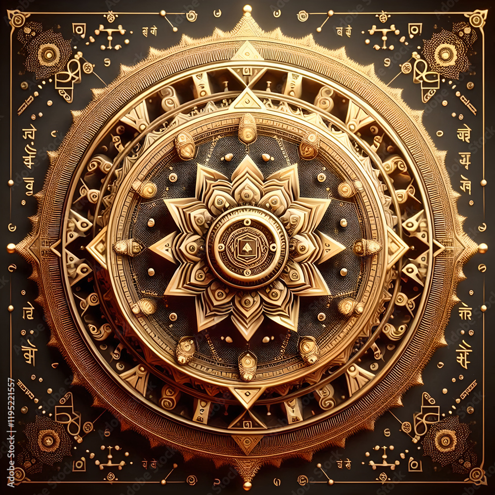 Obraz premium Shree Yantra