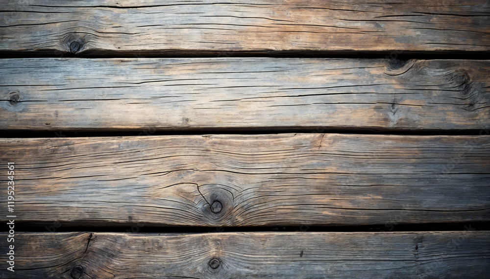 The image is of weathered wooden planks arranged horizontally. The wood has a rustic, aged appearance, showcasing a rich, earthy color palette with tones of brown, gray, and a hint of blue. The image is of weathered wooden planks arranged horizontally. The wood has a rustic, aged appearance, showcasing a rich, earthy color palette with tones of brown, gray, and a hint of blue.