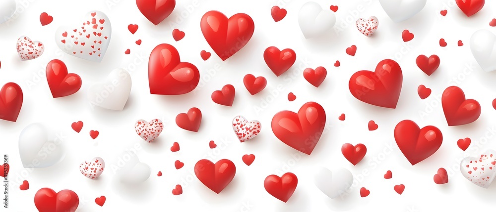 A pink background with two hearts and roses A pink background with two hearts and roses