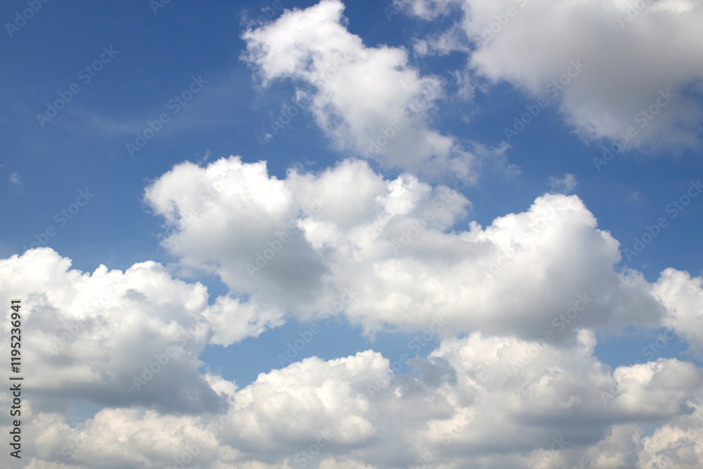 Beautiful blue sky and natural white clouds Beautiful blue sky and natural white clouds
