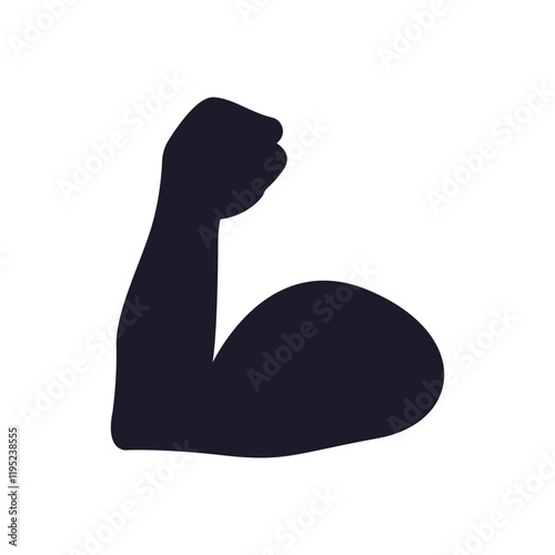 arm muscle hand emoji vector bicep 