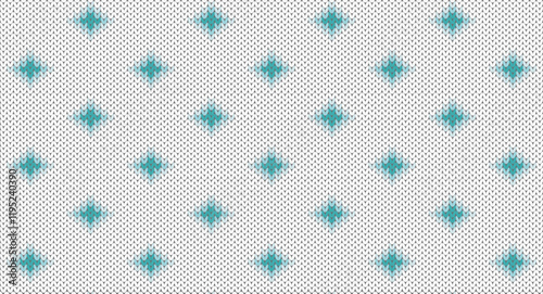 Green square knitted pattern, Festive Sweater Design. Seamless Knitted Pattern