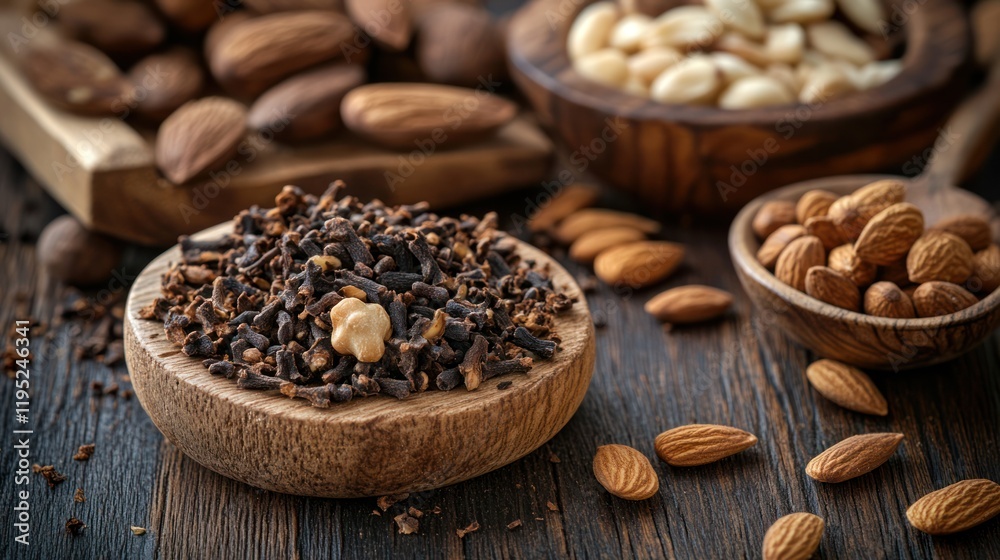 Aromatic Spices and Nuts Still Life Aromatic Spices and Nuts Still Life