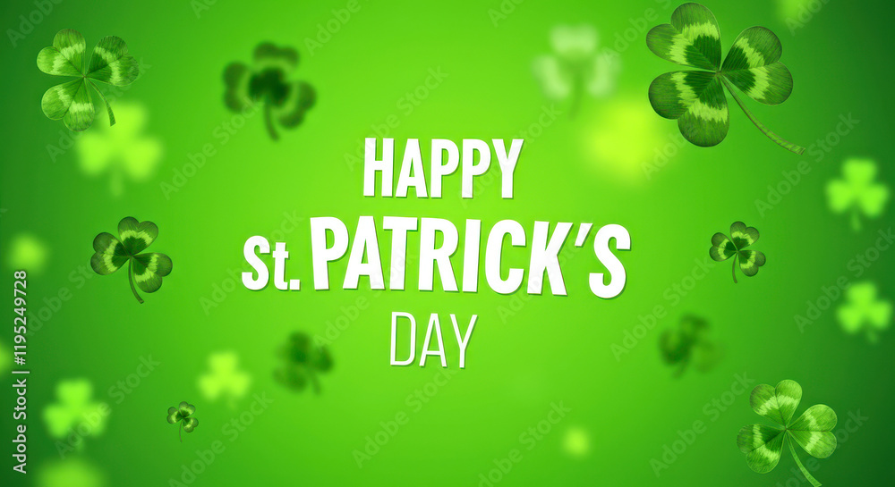 Celebrate St. Patrick's Day with Festive Green Shamrocks and Vibrant Holiday Spirit.St. Patrick's Day concept Celebrate St. Patrick's Day with Festive Green Shamrocks and Vibrant Holiday Spirit.St. Patrick's Day concept