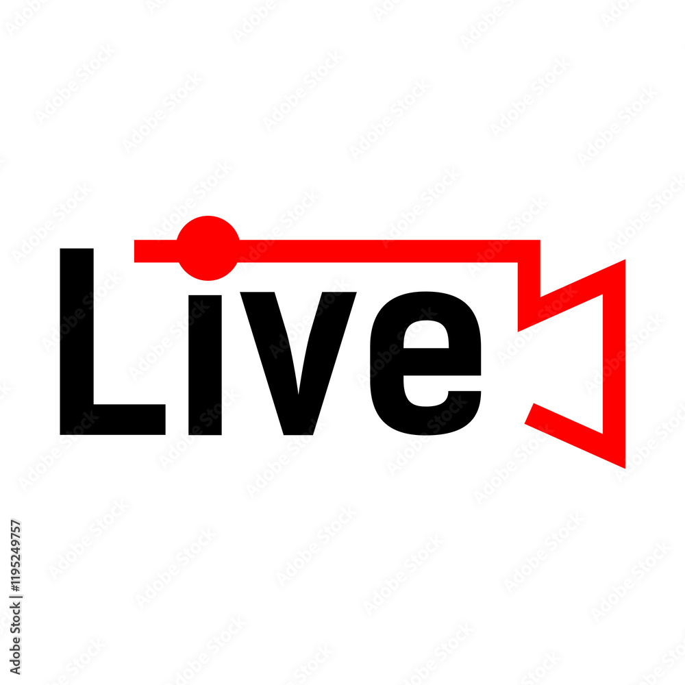 Live icon on transparent background Live icon on transparent background