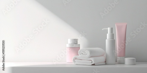 Skincare products specifically designed for acne treatment  displayed on a clean  white background.