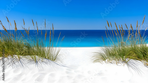 Beach Grass Summer Ocean View