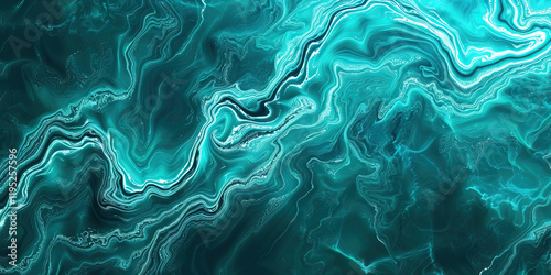 Wallpaper Mural Abstract Teal and White Marble Pattern Torontodigital.ca