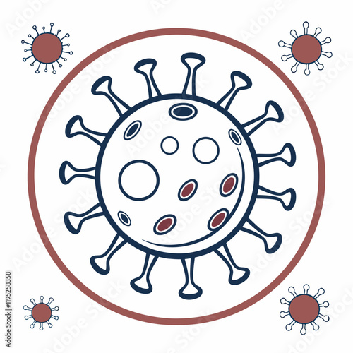 Human Metapneumovirus Vector Illustration 