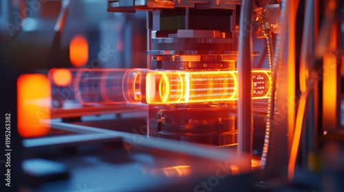 A close view of an induction heater adorned with embedded thermal sensors and a digital readout providing continuous temperature monitoring.