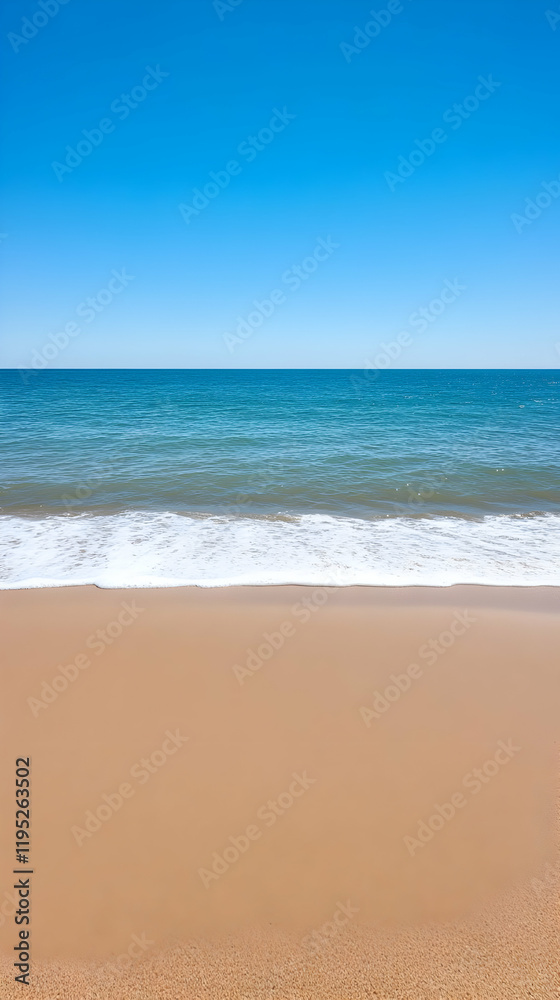 Beach Background Image: Ocean Waves and Sand Beach Background Image: Ocean Waves and Sand