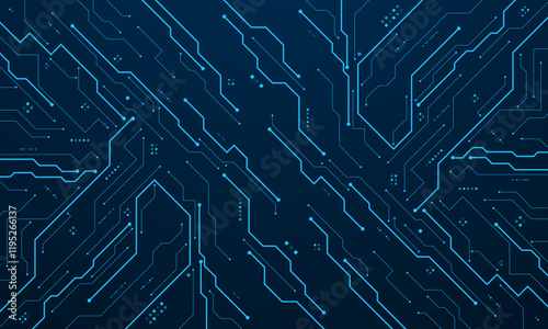 vector futuristic circuit board , Electronic motherboard , Communication and engineering concept , Hi-tech digital technology concept	
