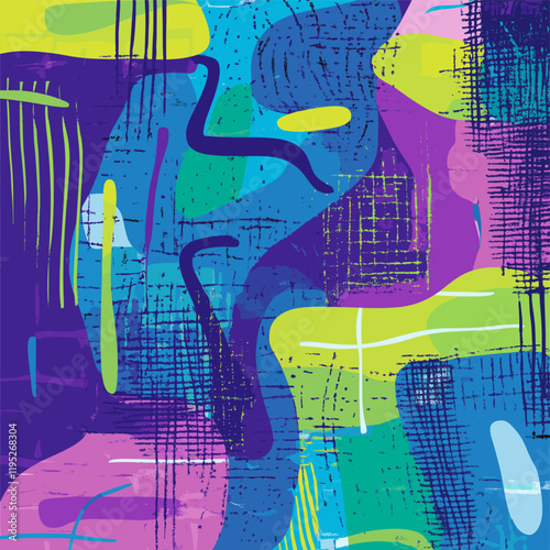 Chunky 1990s Vector Background