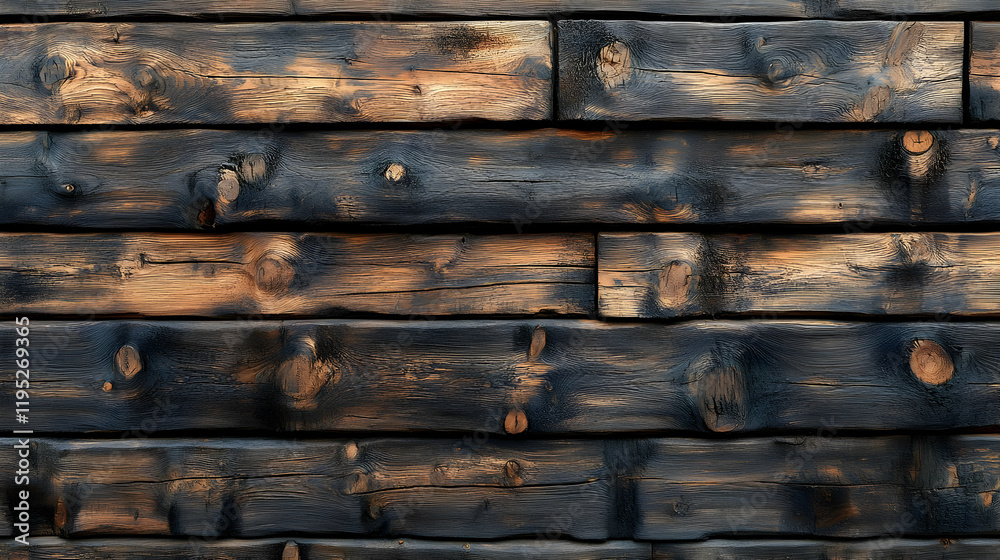 Dark Burnt Wood Planks Texture Background: Rustic Weathered Timber Surface Dark Burnt Wood Planks Texture Background: Rustic Weathered Timber Surface