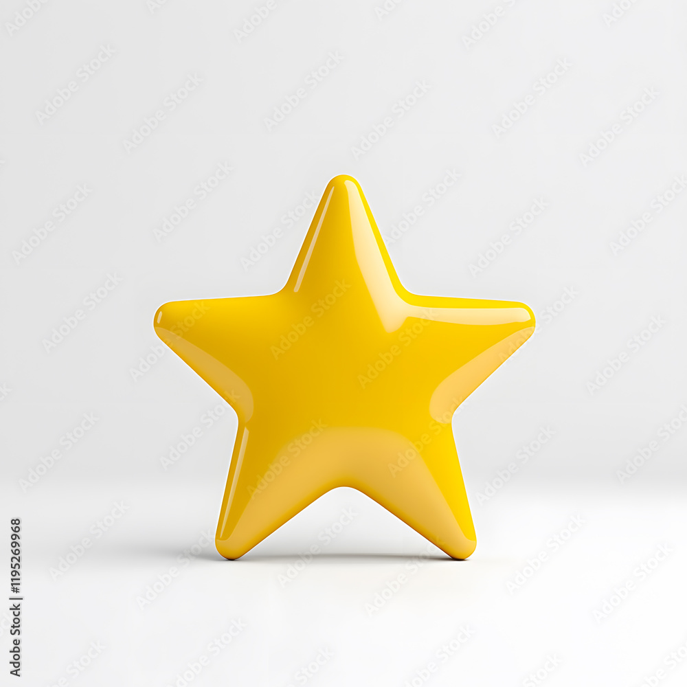 3d gold glossy yellow star icon isolated on white background 3d gold glossy yellow star icon isolated on white background
