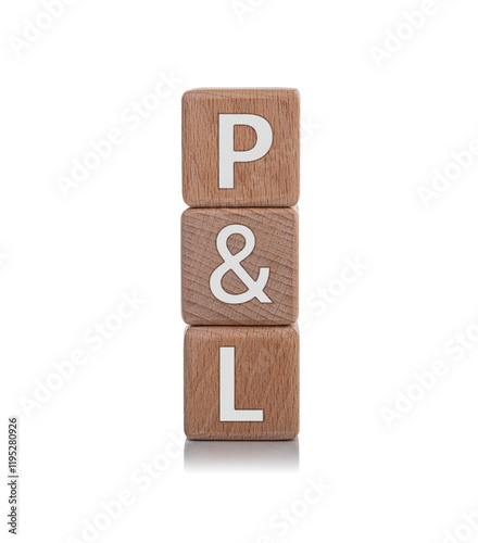 Obraz na płótnie Wooden cubes with the inscription P and L on a white background. w salonie
