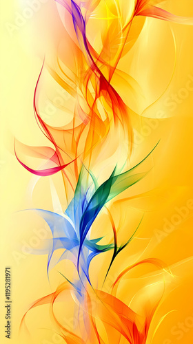 Abstract Colorful Swirls Background