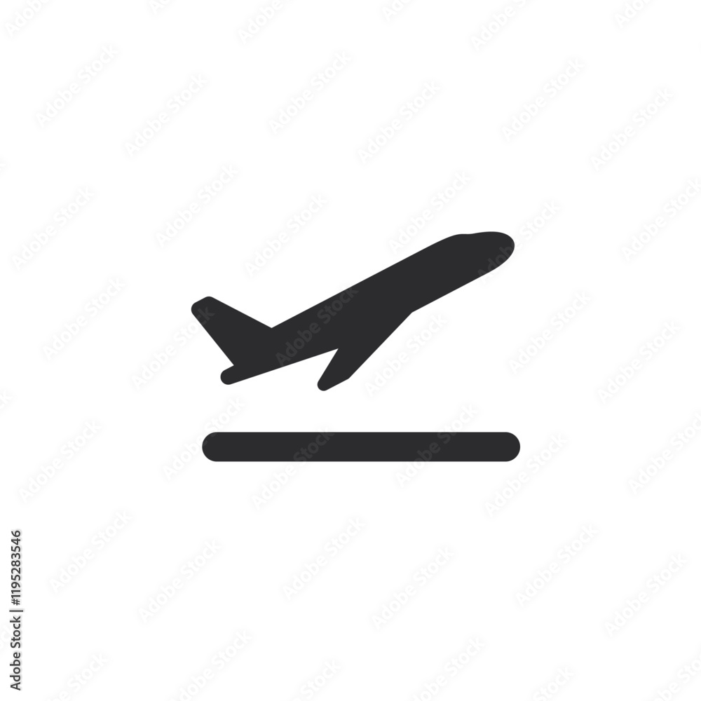 Airplane icon flat vector design Airplane icon flat vector design