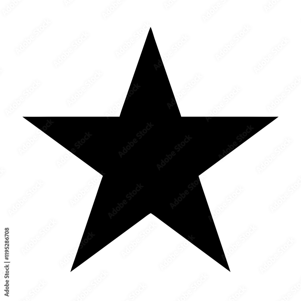 Solid black star icon with a bold design Solid black star icon with a bold design